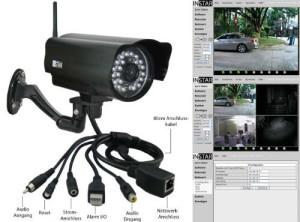 IP Webcam Instar mit kabeln